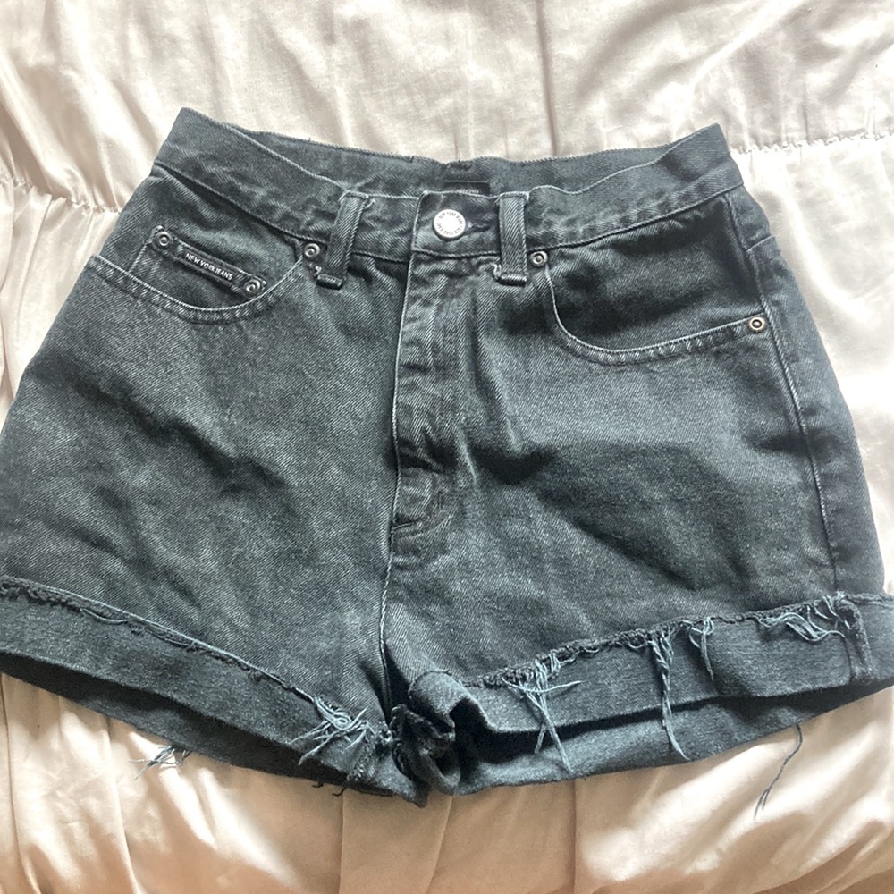 Black Distressed Denim Jeans